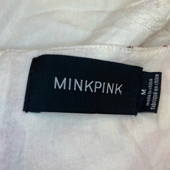 MinkPink Flowy Floral Mini Dress size Med - Picture 5 of 16